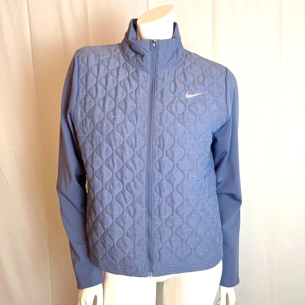 Nike AeroLayer Women's Running Jacket Purple Quilted Dri-Fit Size M